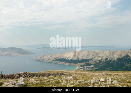 eine ländliche Landschaft in Insel Krk Stockfoto