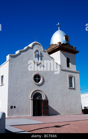 Sehenswürdigkeiten rund um El Paso, als ich im Januar 2009 auf die Mission Trail ging. Stockfoto