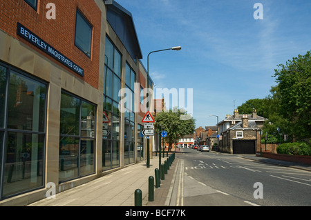 Street View Richter-gericht Herr Roberts Road Beverley East Yorkshire England UK Vereinigtes Königreich GB Grossbritannien Stockfoto