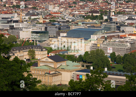 Deutschland, Baden-Wurttemberg, Stuttgart, Blick vom Uhlandshohe Stockfoto