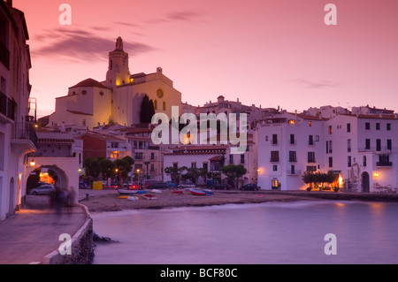 Spanien, Catalonien (Catalunya), Cadaques, Esglesia de Santa Maria (Kirche Santa Maria) Stockfoto