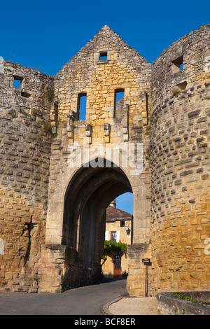 Domme, Dordogne, Aquitaine, Frankreich Stockfoto