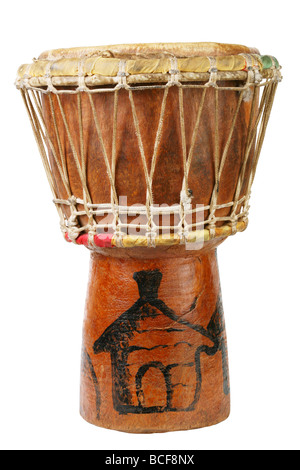 Original afrikanische Djembe Trommel Stockfoto