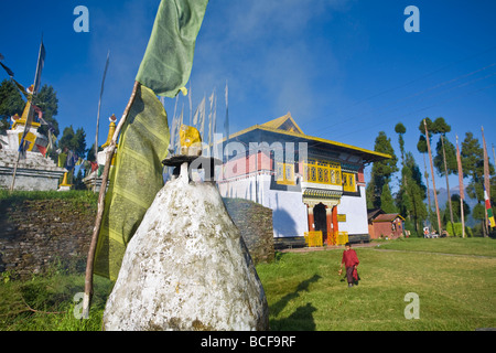 Indien, Sikkim, Pelling, Sangachoeling Gompa, die zweite älteste Gompa in Sikkim Stockfoto