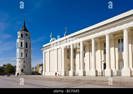 Litauen, Vilnius, Kathedrale und Glockenturm Stockfoto