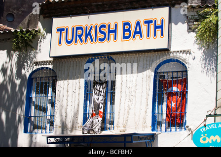 Türkei, Istanbul, Sutanahmet, Hamam oder türkische Bäder abgeleitet vom römischen Bäder ein beliebtes, entspannende & erfrischendes Erlebnis Stockfoto