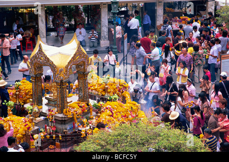 Thailand, Bangkok, Erawan-Schrein Stockfoto