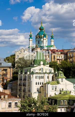 Orthodoxe Kirche St. Andrews, Podil, Kiew, Ukraine Stockfoto