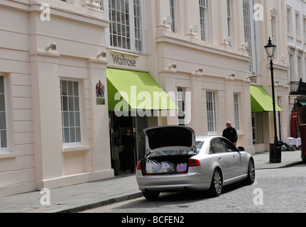 Waitrose-Supermarkt in gehobenen Knightsbridge Stockfoto