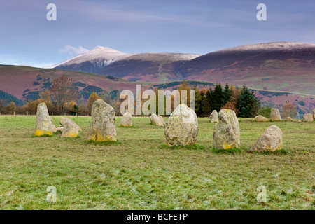 Castlerigg stone Circle, Keswick, Lake District, Cumbria, England Stockfoto