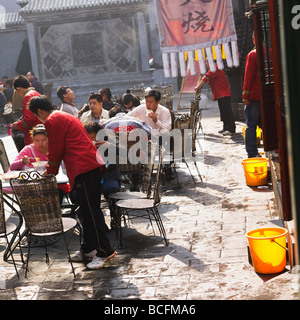 Traditionelle Restaurants Beijing Wangfujing Street Stockfoto