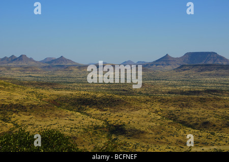 Mesa und Plateau landschaftliche Damaraland in Namibia Stockfoto