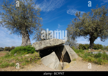 Anta Olival Da Pega Dolmen in der Nähe von Monsaraz Alentejo Portugal Stockfoto