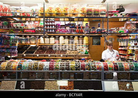 Konditorei in Markthalle Mercat de l'Olivar Palma Mallorca Spanien Stockfoto