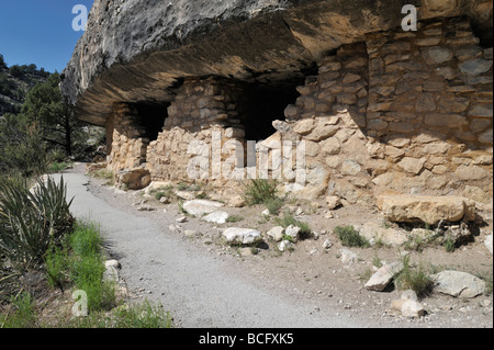 Sinagua Ruinen Walnut Canyon AZ 090510 34394 Stockfoto