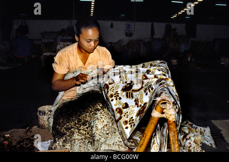 Java-Indonesien batik Stockfoto