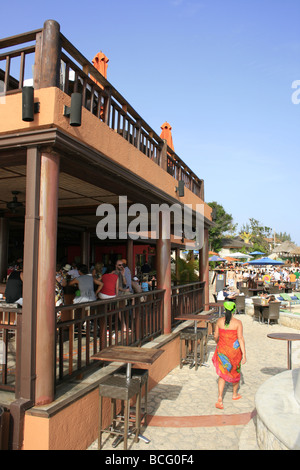 Berühmte Ricks Café in Negril, Jamaika Stockfoto
