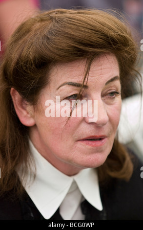 Josephine Hart, ist Lady Saatchi, ein irischer Schriftsteller Theater Produzent und TV-Moderatorin abgebildet Hay Festival 2009 Stockfoto