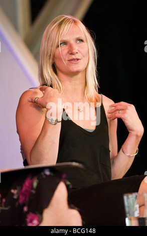 Jo Whiley britische radio-DJ auf BBC Radio 1 und Fernsehmoderator abgebildet Hay Festival 2009 Stockfoto