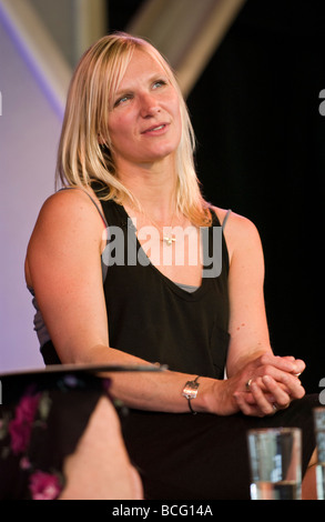 Jo Whiley britische radio-DJ auf BBC Radio 1 und Fernsehmoderator abgebildet Hay Festival 2009 Stockfoto