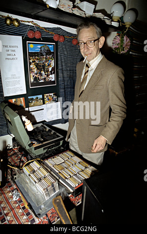 DJ Derek Derek Morris Bristol basierte weißen Reggae, Ska und Dub dj bekannt als weiße und pensionierte schwarze Musik Stockfoto