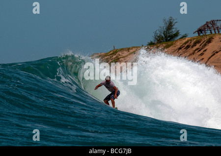 UK-Professional Surf Association (UKPSA) Arugam Bay Sri Lanka Champion der Champions International Zweitplatzierte Alan Stokes Newquay Stockfoto