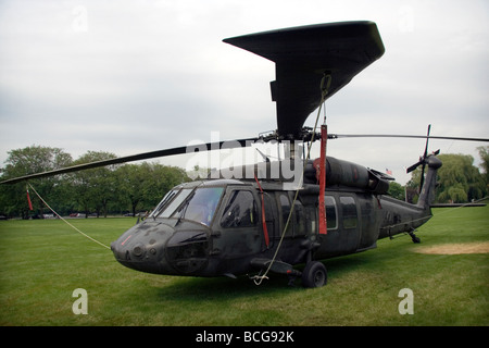 US-Armee Sikorsky UH-60 Black Hawk. Bei Cantigny Park. Stockfoto
