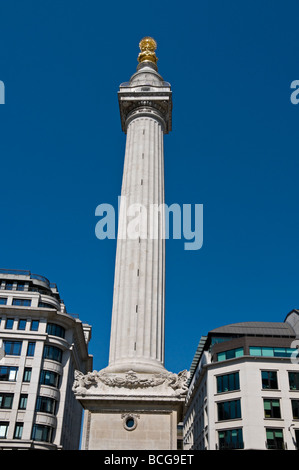 London-Denkmal für den großen Brand von London Stockfoto