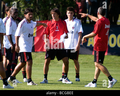 Milanello, AC Milan beginnen neue Saison mit dem neuen Mister Leonardo. Stockfoto