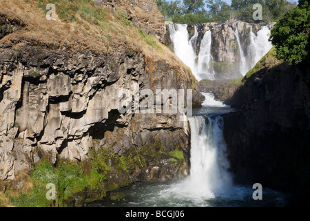 Die White River und der White River Falls State Park in Zentral-Oregon Stockfoto