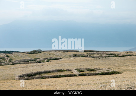 Das Plateau auf der Insel Krk Stockfoto