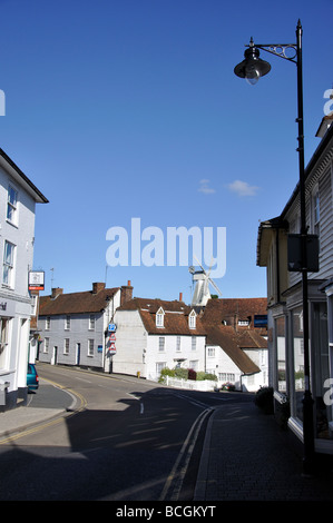 Ansicht der Union Mühle aus Stein Straße, Cranbrook, Kent, England, Vereinigtes Königreich Stockfoto