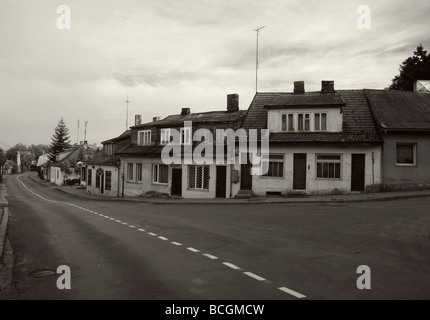 Vilkija - eine Stadt am Ufer des Flusses Nemunas (Memel) Stockfoto