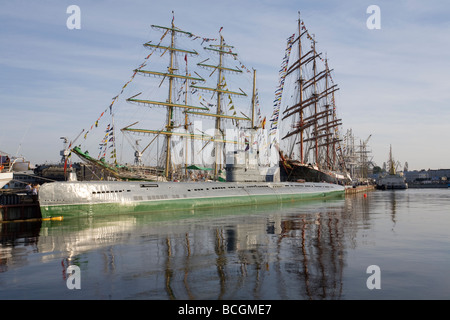 Russland. St. Petersburg. Internationales Training Regatta Segelboote. "Der große Schiffe Ostsee - Rennen 2009." Stockfoto