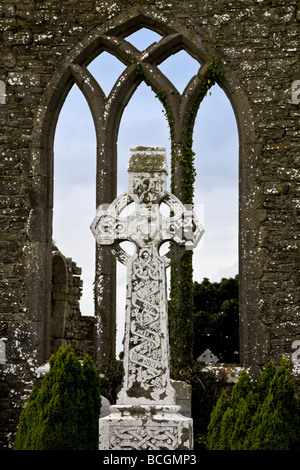 Augustine Kloster des Heiligen Insel, Grafschaft Longford, Irland Stockfoto