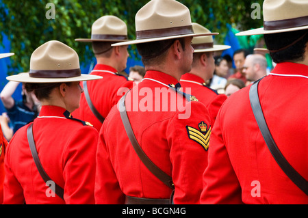 Mounties Parade während Kanada Tag Montreal Stockfoto