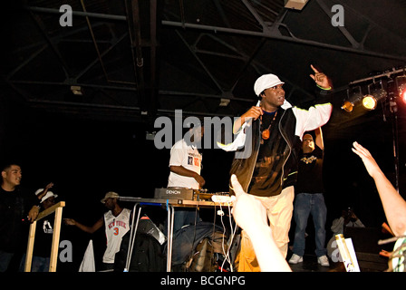 KRS 1 Lawrence Krishna Parker hip Hop Rapper und ein Teil der Boogie down Proudctions Auftritt in birmingham Stockfoto