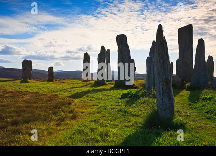 Callanish Steinkreis, Isle of Lewis, äußeren Hebriden, Schottland stehen. 2009 Stockfoto