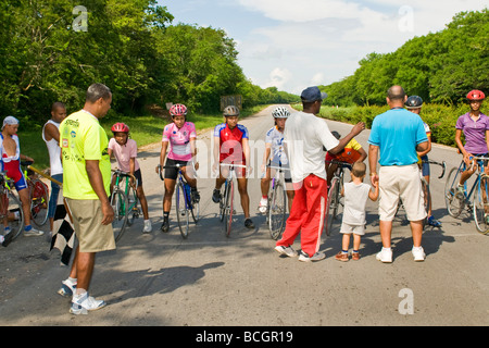 Kuba Guantanamo Radfahrer Stockfoto