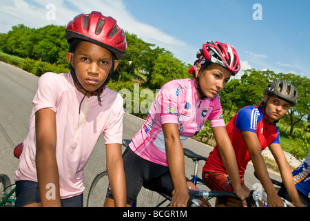 Kuba Guantanamo Radfahrer Stockfoto