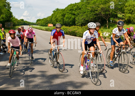 Kuba Guantanamo Radfahrer Stockfoto