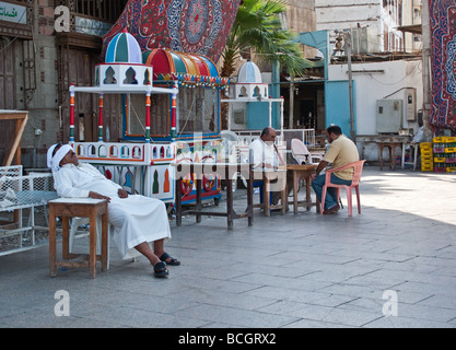 Jeddah Al Alawi Souk in der Altstadt Stockfoto