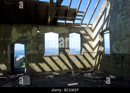 Das Innere des alten Schulhauses in dem Filmklassiker verwendet gefilmt Ryans Tochter auf der Halbinsel Dingle, County Kerry, Irland. Stockfoto