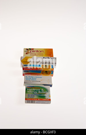 Anti-Histamin für Allergie und Insektenstiche Stockfoto