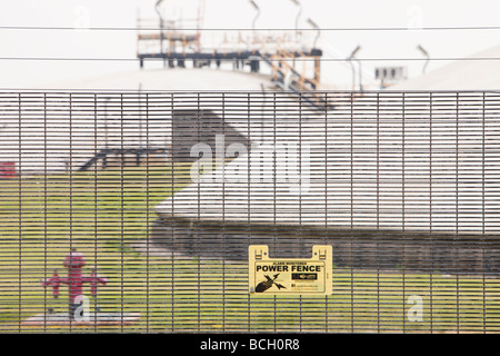 Gas-Lagerhalle in Barrow in Furness Cumbria UK diese Anlage Sotres Gas aus der Morecambe Bay Gas Field UK Stockfoto