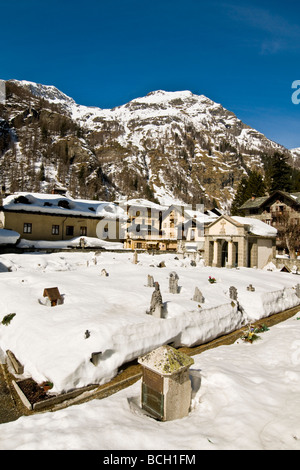 Gressoney Sait Jean Aosta Italien Stockfoto