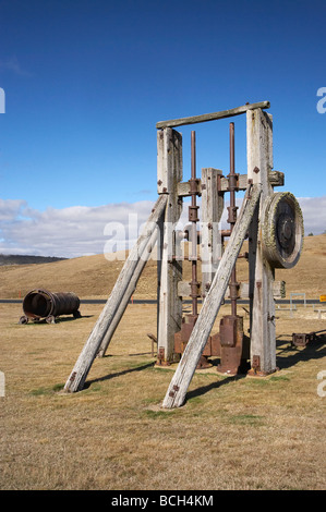 Altgold Stempeln Batterie historischen aufgegeben Gold Rush Town Kiandra Kosciuszko National Park Snowy Mountains NSW Australia Stockfoto