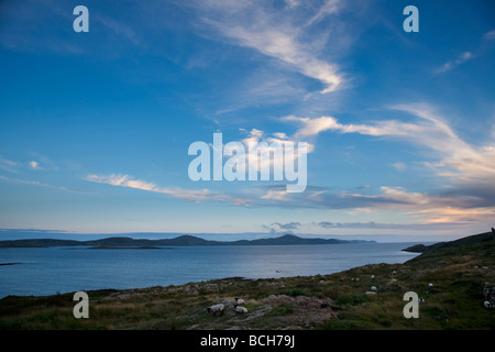Sommer Sonnenuntergang Dumanus Bay Sheeps Head Halbinsel in der Nähe von Bantry West Cork Irland