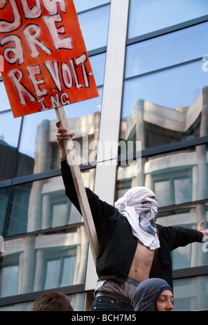 G20-Protest in London 1. April 2009 Stockfoto