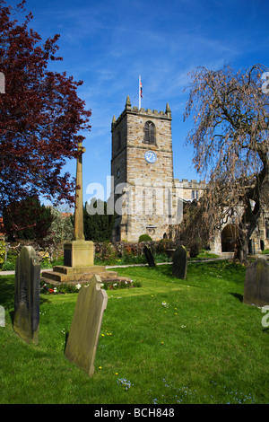 Allerheiligen Kirche Kirkbymoorside Yorkshire England Stockfoto